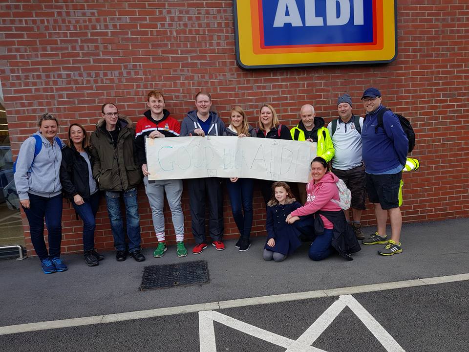 Aldi's Teenage Cancer Trust Sponsored Walk - Sherburn in Elmet