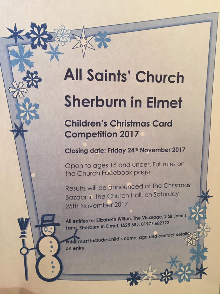 all saints chirstmas card comp