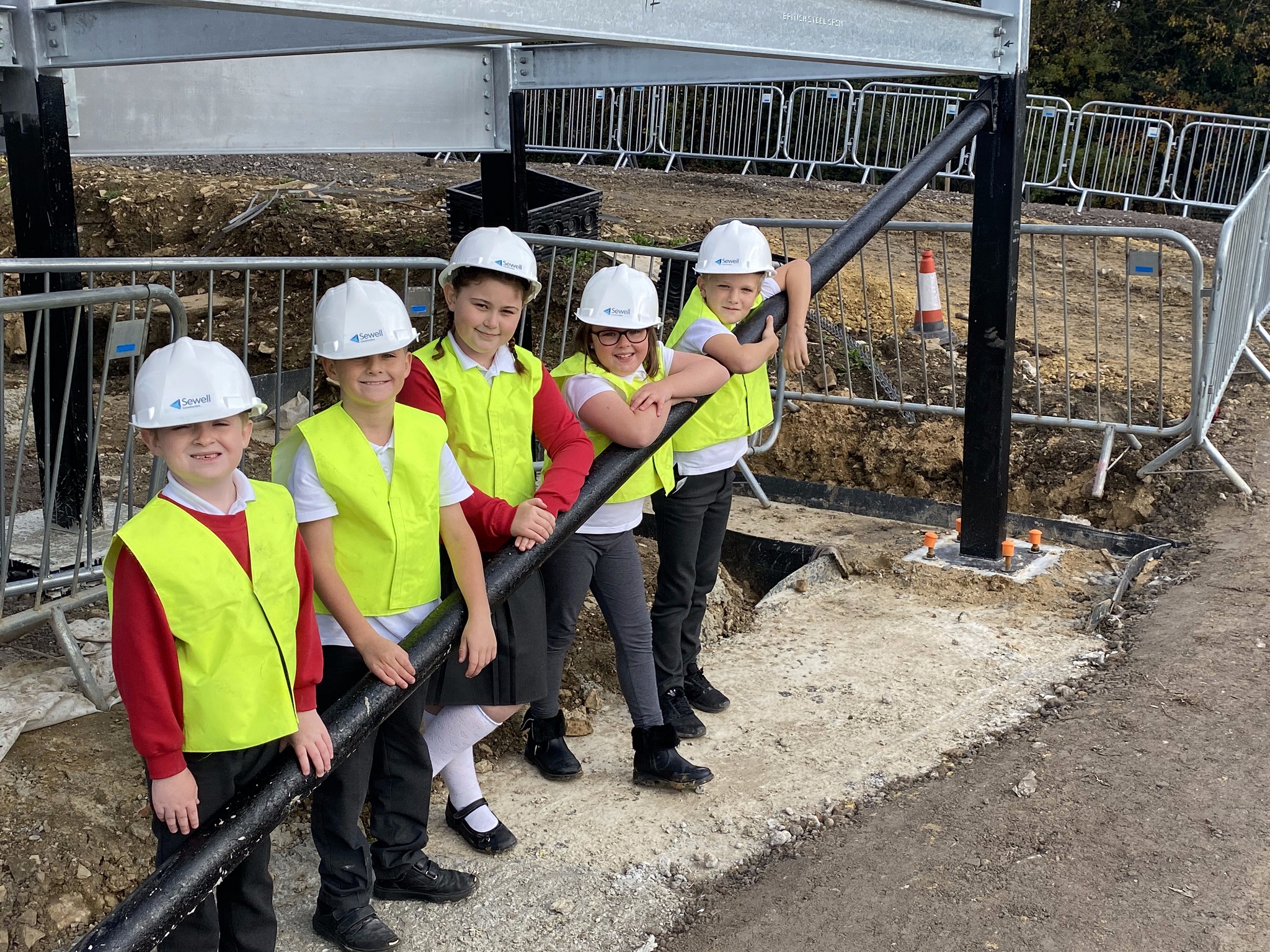 Pupils leave lasting legacy as new school extension progresses