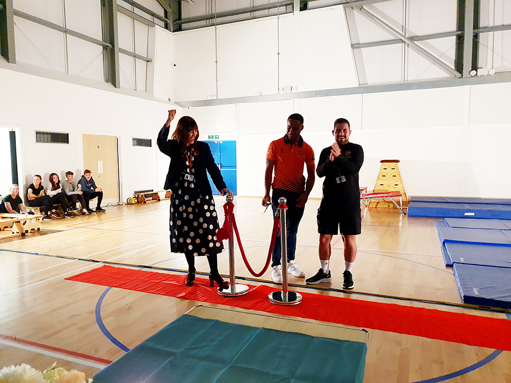 Grand re-opening of the Sherburn High School Gym