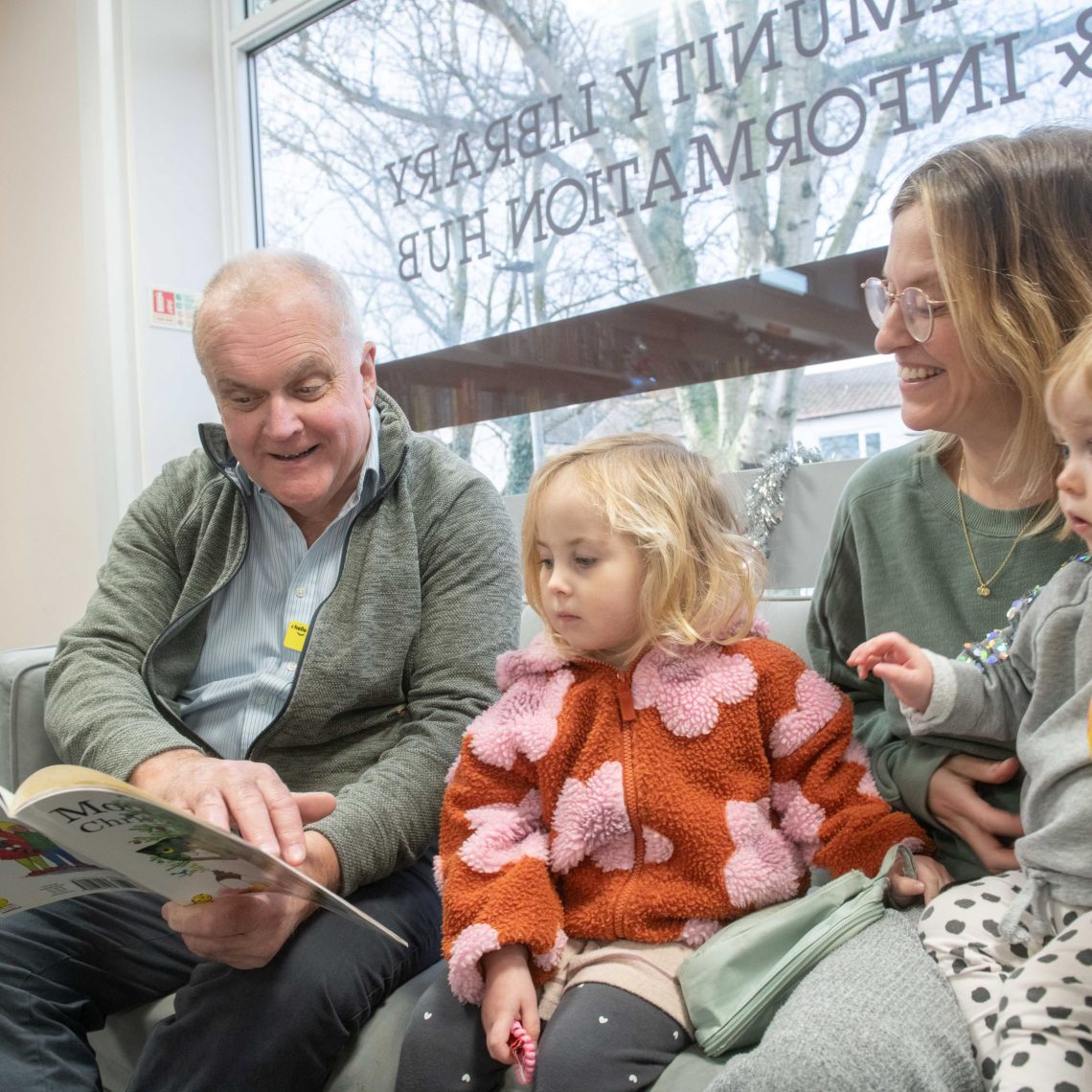 Community library receives festive boost from local councillor