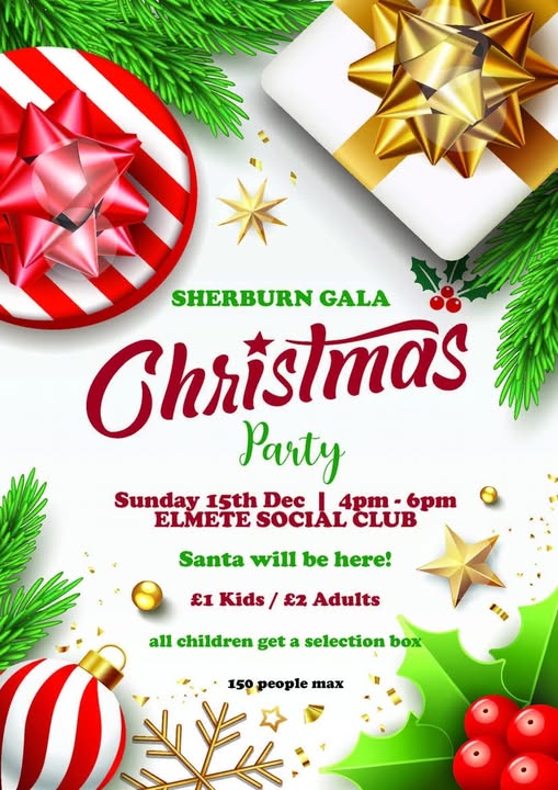 Sherburn Gala Christmas Party 2024