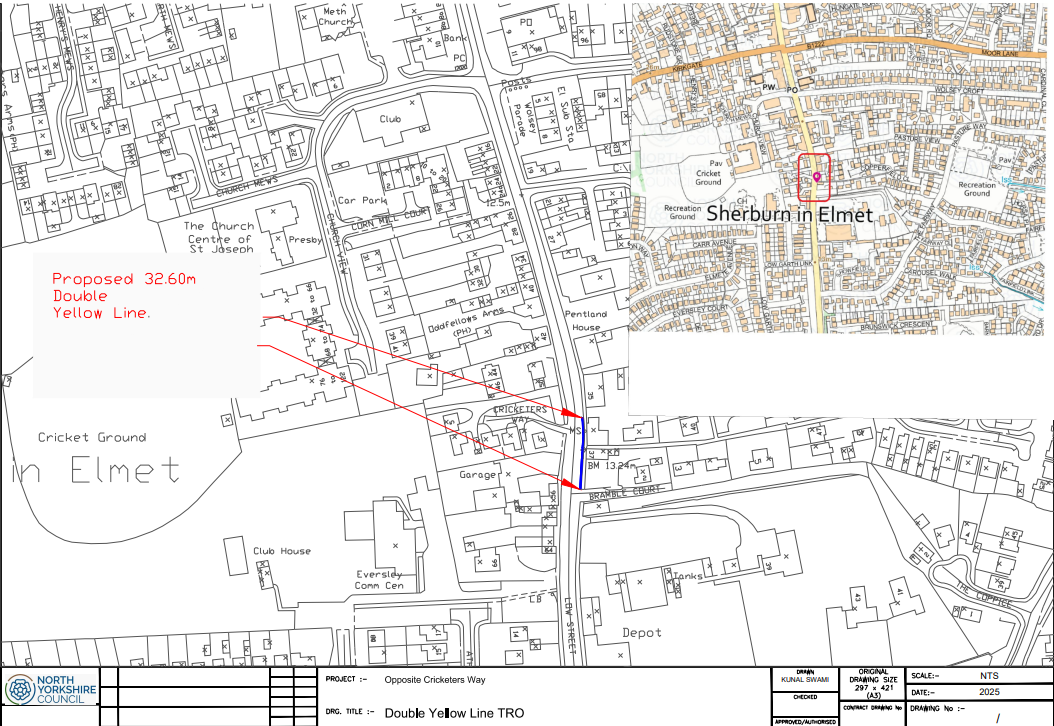 Proposed Parking and Waiting Order – Low Street, Sherburn in Elmet